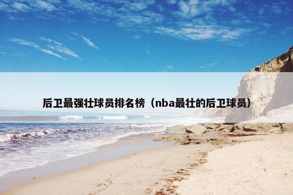 后卫最强壮球员排名榜（nba最壮的后卫球员）