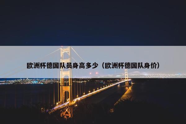 欧洲杯德国队员身高多少（欧洲杯德国队身价）