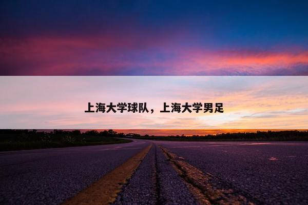 上海大学球队，上海大学男足