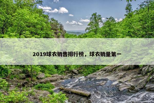 2019球衣销售排行榜，球衣销量第一