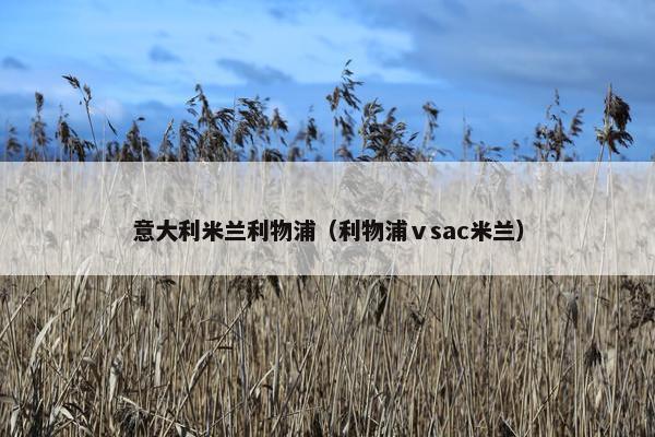 意大利米兰利物浦（利物浦ⅴsac米兰）