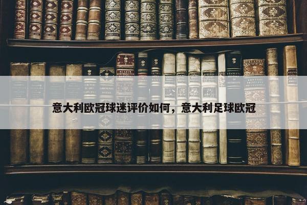 意大利欧冠球迷评价如何，意大利足球欧冠