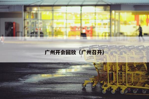 广州开会回放（广州召开）