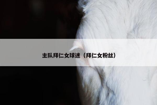 主队拜仁女球迷（拜仁女粉丝）