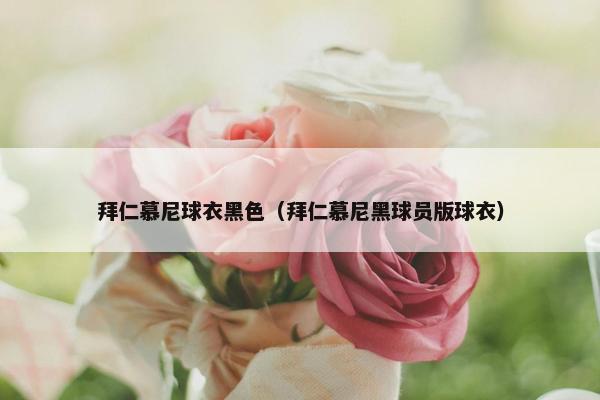 拜仁慕尼球衣黑色（拜仁慕尼黑球员版球衣）