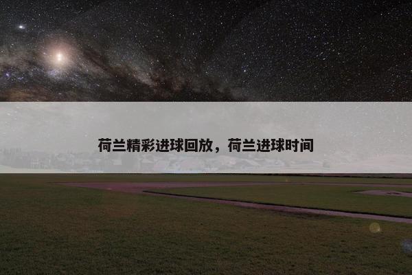 荷兰精彩进球回放，荷兰进球时间