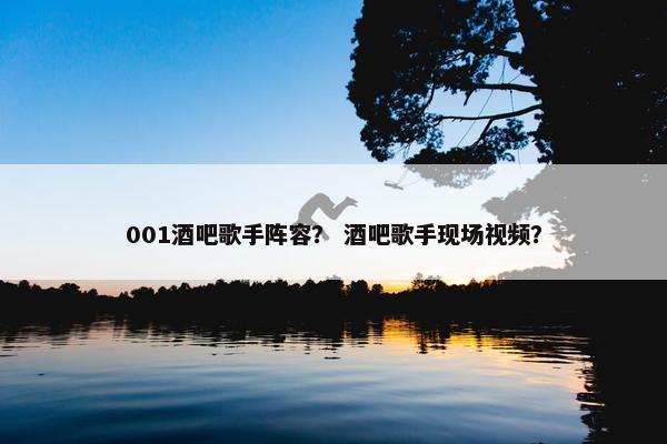 001酒吧歌手阵容？ 酒吧歌手现场视频？
