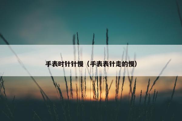 手表时针针慢（手表表针走的慢）