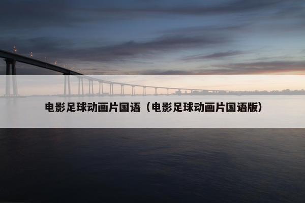 电影足球动画片国语（电影足球动画片国语版）