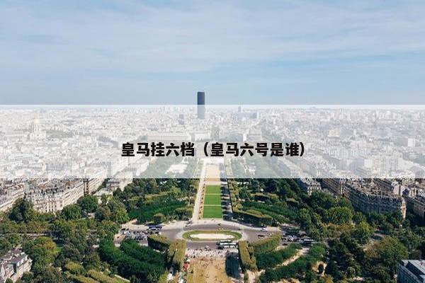 皇马挂六档（皇马六号是谁）
