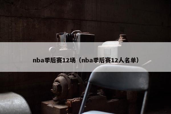nba季后赛12场（nba季后赛12人名单）