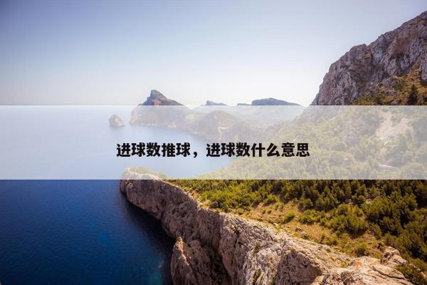进球数推球，进球数什么意思