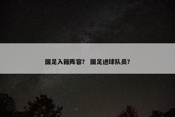 国足入籍阵容？ 国足进球队员？