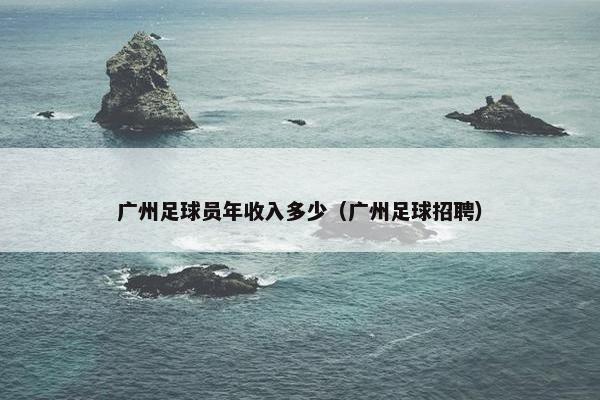 广州足球员年收入多少（广州足球招聘）