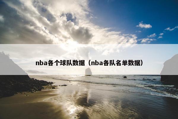 nba各个球队数据（nba各队名单数据）