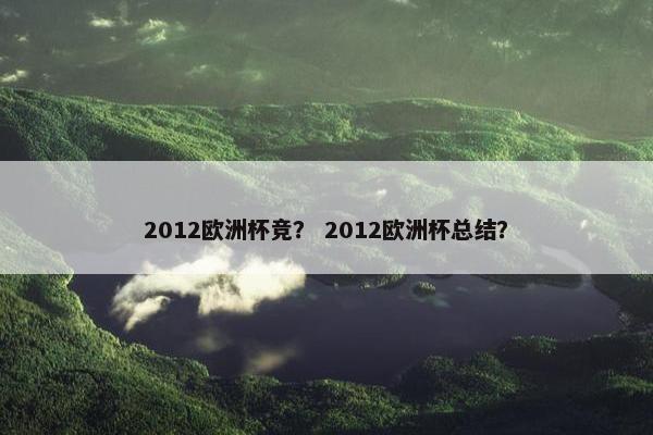 2012欧洲杯竞？ 2012欧洲杯总结？