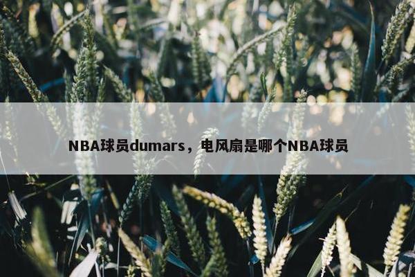 NBA球员dumars，电风扇是哪个NBA球员