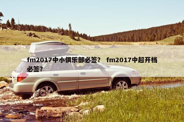 fm2017中小俱乐部必签？ fm2017中超开档必签？