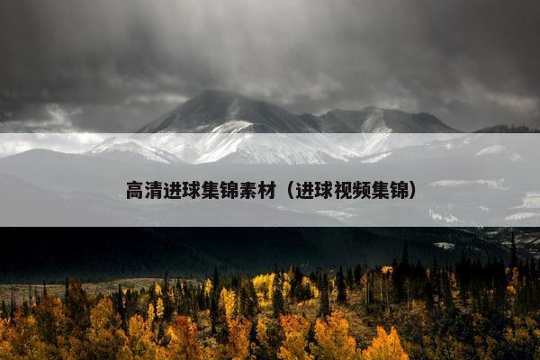 高清进球集锦素材（进球视频集锦）