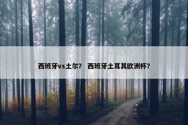 西班牙vs土尔？ 西班牙土耳其欧洲杯？