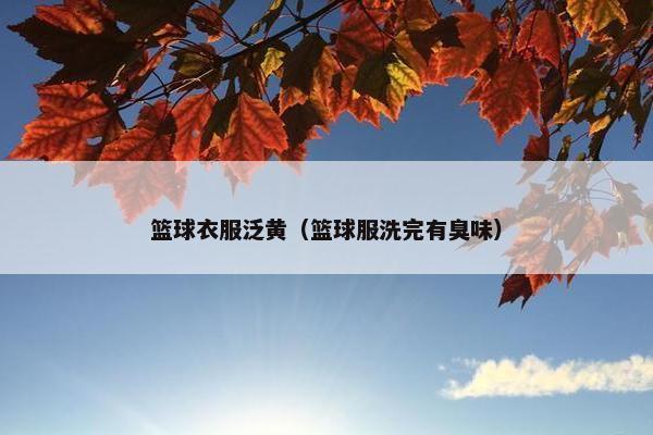 篮球衣服泛黄（篮球服洗完有臭味）
