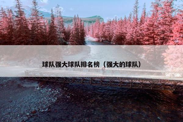 球队强大球队排名榜（强大的球队）