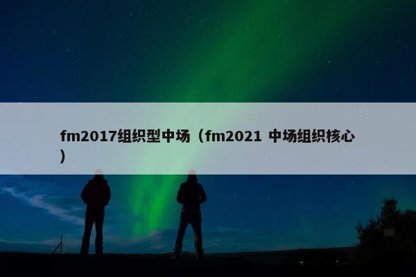 fm2017组织型中场（fm2021 中场组织核心）