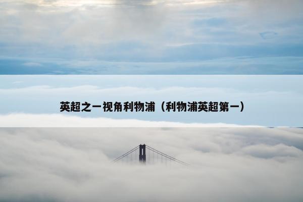 英超之一视角利物浦（利物浦英超第一）