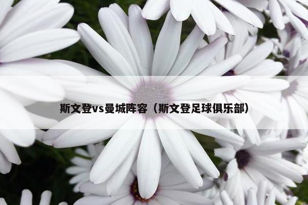 斯文登vs曼城阵容（斯文登足球俱乐部）
