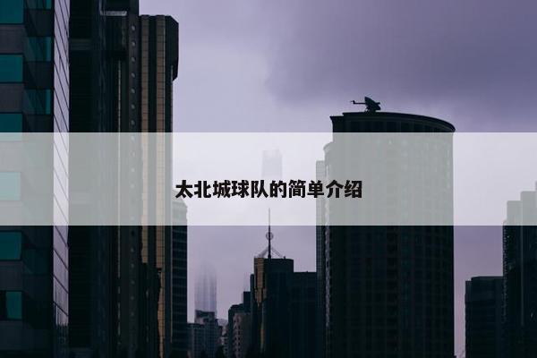 太北城球队的简单介绍