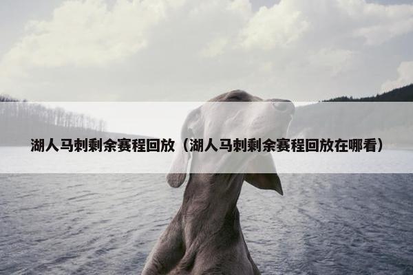 湖人马刺剩余赛程回放（湖人马刺剩余赛程回放在哪看）