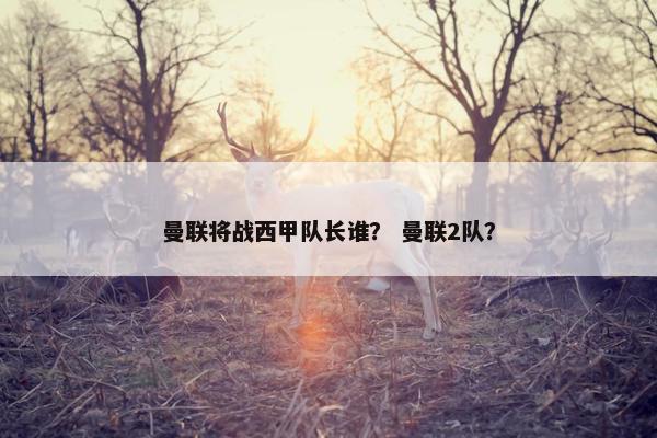 曼联将战西甲队长谁？ 曼联2队？
