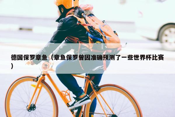 德国保罗章鱼（章鱼保罗曾因准确预测了一些世界杯比赛）