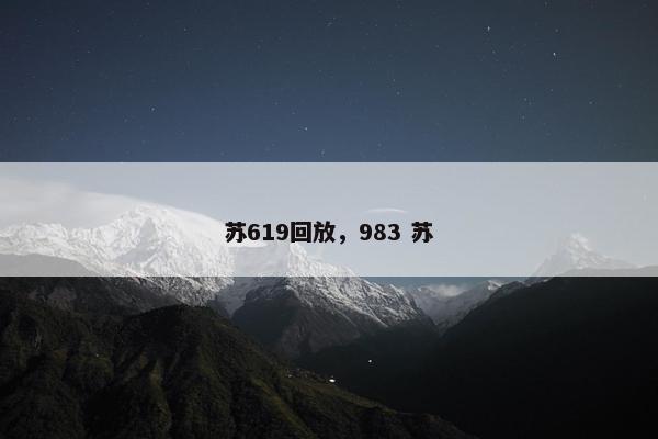 苏619回放，983 苏