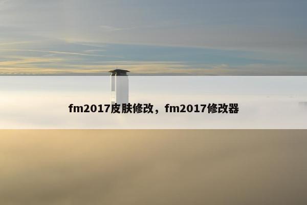 fm2017皮肤修改，fm2017修改器