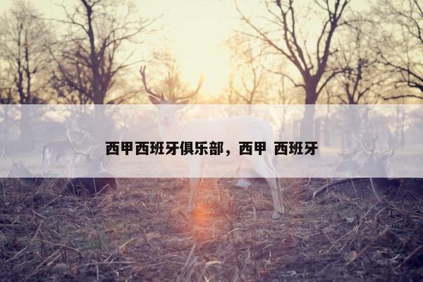 西甲西班牙俱乐部，西甲 西班牙