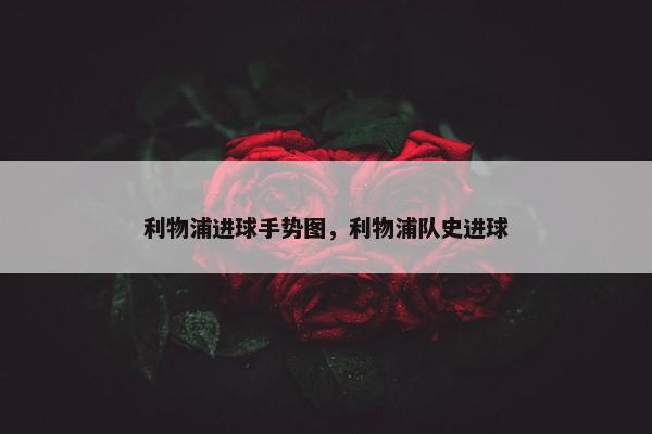 利物浦进球手势图，利物浦队史进球