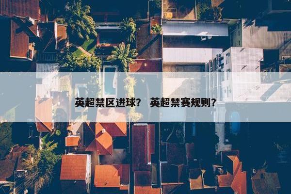 英超禁区进球？ 英超禁赛规则？