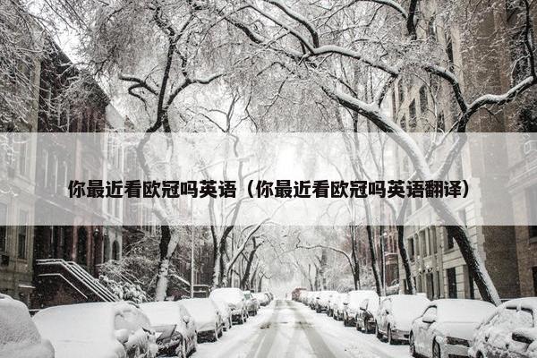 你最近看欧冠吗英语（你最近看欧冠吗英语翻译）