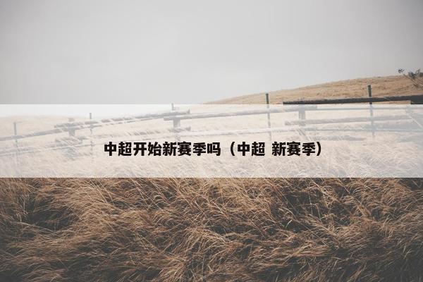 中超开始新赛季吗（中超 新赛季）