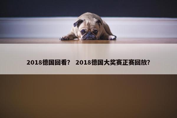 2018德国回看？ 2018德国大奖赛正赛回放？