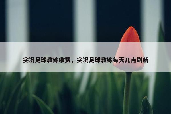 实况足球教练收费，实况足球教练每天几点刷新