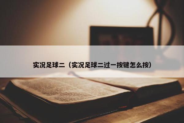 实况足球二（实况足球二过一按键怎么按）