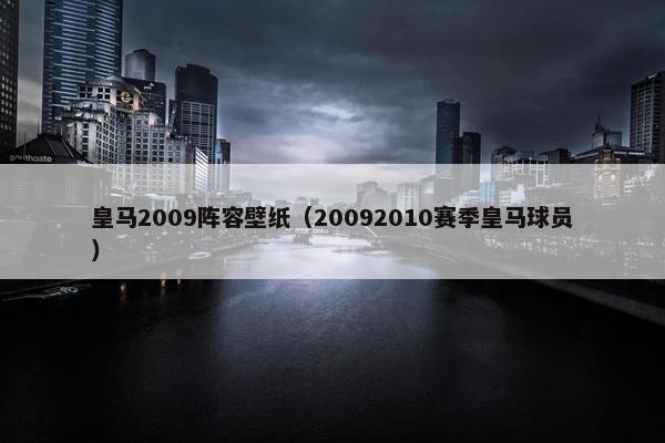 皇马2009阵容壁纸（20092010赛季皇马球员）