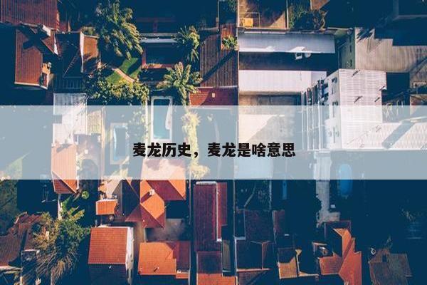 麦龙历史，麦龙是啥意思