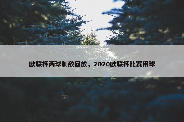 欧联杯两球制敌回放，2020欧联杯比赛用球