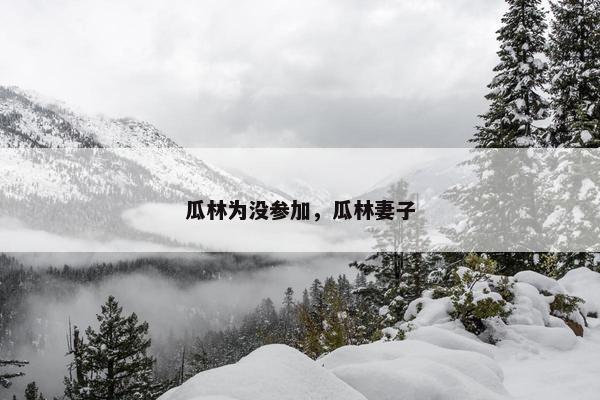 瓜林为没参加，瓜林妻子