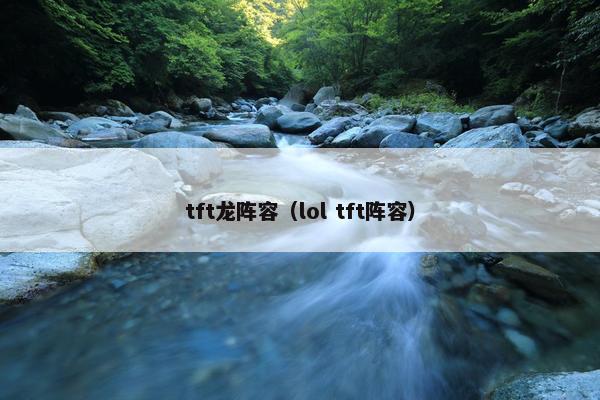 tft龙阵容（lol tft阵容）