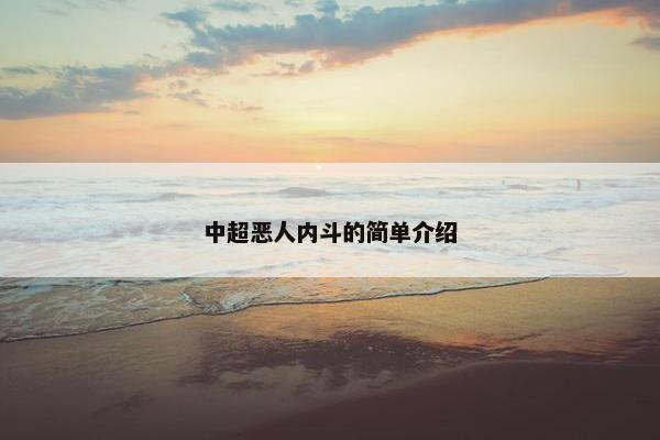 中超恶人内斗的简单介绍