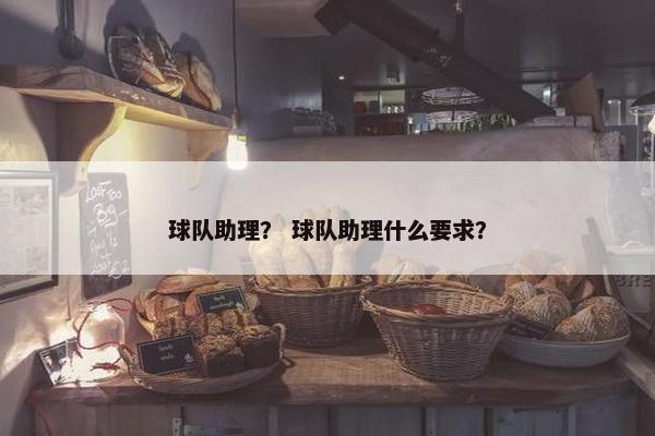 球队助理？ 球队助理什么要求？